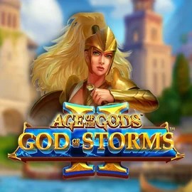 Age Of The Gods: God Of Storms 2 logo – Slots by Playtech at Lucky Ones Casino