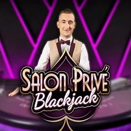 Blackjack Salon Privé slot logo by Ezugi at Lucky Ones Casino