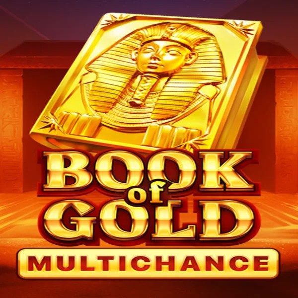 Book of Gold Multichance online game logo by Playson on luckyonescasinoo.at