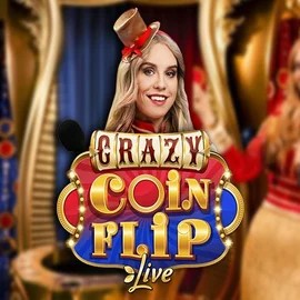 Crazy Coin Flip logo by Evolution at Lucky Ones Casino
