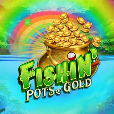 Fishin Pots Of Gold logo by Gameburger Studios at Lucky Ones Casino