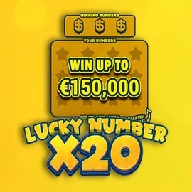 Lucky Number x20 logo by Hacksaw Gaming at Lucky Ones CasinoLucky Number x20