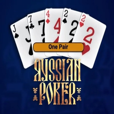 Russian Poker online game logo by OneTouch Games on luckyonescasinoo.at