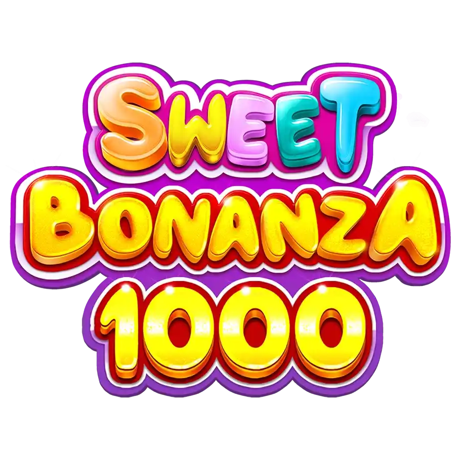 Sweet Bonanza 1000 slot logo by Pragmatic Play at Lucky Ones CasinoSweet Bonanza 1000